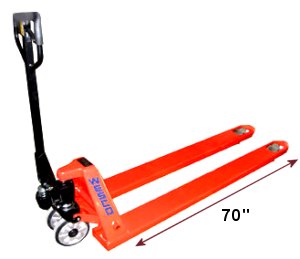 Wesco Long Fork Pallet Truck - 70" Long